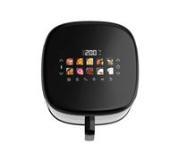 Cecotec Freidora de Aire sin Aceite 8,5L Plancha Grill Doble Resistencia Ahumador Integrado Air Fryer Cecofry&Grill Smokin'Prime 8500. 2300W, Pared Divisoria Móvil, 40-200 °C