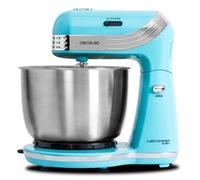 Cecotec Batidora Amasadora Cecomixer Easy. 250 W, Movimiento Orbital, Capacidad 3 L, Bol de Acero, 5 Funciones: Amasar, Batir, Mezclar, Montar, Emulsionar, 6 Velocidades, Azul