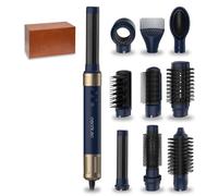 Cecotec Cepillo de Aire Caliente Secador Moldeador Alisador 10 Cabezales Tecnología Coanda CeramicCare 10in1 AirGlam Blue. 1400W, Motor Digital, Elimina el Frizz, 3 Temperaturas