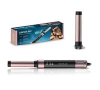 Cecotec Cepillo de Aire Caliente Secador Moldeador Alisador 2 Cabezales Tecnología Coanda Bamba CermicCare 2in1 AirGlam Black. 1400W, Motor Digital, Elimina Frizz, 3 Velocidades, 3 Temperaturas