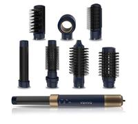Cecotec Cepillo de Aire Secador Moldeador Alisador Multifunción 8 Cabezales CeramicCare AirGlam Blue. 1400W, Tecnología Coanda, 3 Velocidades, 3 Temperaturas, Control Inteligente Calor, 110000rpm