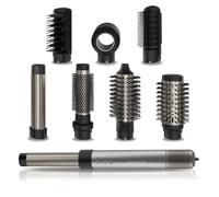Cecotec Cepillo de Aire Secador Moldeador Alisador Multifunción 8 en 1 Bamba AirGlam Y. 1400W, Tecnología Coanda, Cable Giratorio, 3 Velocidades, 3 Temperaturas, Control Inteligente Calor