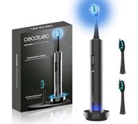 Cecotec Cepillo de Dientes Eléctrico Sónico con Pantalla ToothCare WhiteTeeth Premium. Whitening Tech, No daña el Esmalte, Luz LED Azul, 3 Modos, Autonomía 180 Días, Base de Carga y 2 Cabezales, IPX7