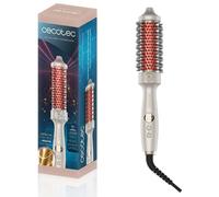 Cecotec Cepillo Térmico Alisador y Moldeador de Puntas con Infrarrojos y Tecnología Iónica InstantCare ThermoGlow. 70W, 5 Temperaturas, 38mm, Función Memoria, Pantalla, Apagado Automático