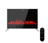 Cecotec Chimenea Eléctrica con Mando ReadyWarm 7500 3in1 Total Flames. 1500W, 2 Modos, Termostato, Efecto Llama, Temporizador, Seguridad, Convección, Calor Rápido y Eficiente