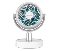 Cecotec Circulador de Sobremesa EnergySilence 800 Cyclone Desk Portable, Motor DC con 10 W, 6 Pulgadas, Potente batería 4000mAh, 5 Velocidades, Oscilación automática de 60º