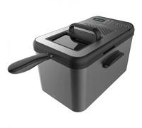 Cecotec Freidora de Aceite de 4,2 Litros Cleanfry Luxury 4000 Dark. 3270 W, Acero Inoxidable Tintado en Negro, 5 Programas Preestablecidos, Filtro OilCleaner