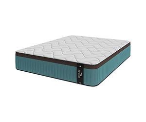 Cecotec Colchón Híbrido Flow 7900 Hybrid 110x190. Multicapa, Núcleo de Muelles Ensacados SpringCore y Viscoelástica ViscoCare+, Altura 30 cm, Firmeza Medio Alta, SeparateMuv & BreathSoft