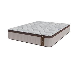 Cecotec Colchón Híbrido Flow 7990 Hybrid 140x200. Multicapa, Núcleo de Muelles Ensacados SpringCore y Viscoelástica ViscoCare+, Altura 30 cm, Firmeza Medio Alta, SeparateMuv & BreathSoft