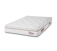 Cecotec Colchón Híbrido Flow HybridSpring Fresh 6000 135x190. Multicapa, Altura 30 cm, Núcleo de Espuma HR, Firmeza Media-Alta, Capas de Micromuelles, Fibra e Hiper Soft