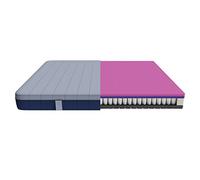 Cecotec Colchón Viscoelástico y Enfundable Flow e-Hybrid 150x200. 4 Capas, Muelles Ensacados SpringCore, Altura 28 cm, Firmeza Alta, SeparateMuv, MorphoAdapt+, SoftFresh & EasyClean