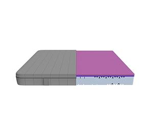 Cecotec Colchón Viscoelástico y Enfundable Flow Two + 140x200. 3 Capas, Altura 21 cm, Firmeza Alta, Núcleo Perfilado de Espuma HRC+, MorphoAdapt, SoftFresh & EasyClean