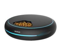 Cecotec Comedero Dispensador Automático de Comida para Mascotas Pumba 1600 Purrfect Meal. Capacidad de 1,6L, 4 Secciones Independientes, Pantalla LED, Temporizador y Grabador de Voz