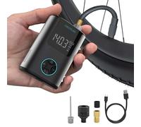 Cecotec Compresor de Aire Portátil, Inflador Eléctrico Compacto para Bicicleta, Moto, Coche y Balones Mini Air MAX. Doble Batería 600mAh, Capacidad Inflado de 150psi, Motor Brushless, 150gr