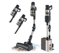 Cecotec Aspiradora Escoba Sin Cable Conga Rockstar 5500 Hurricane Station Flex, MAX 220 AW, 700 W, Base de Autovaciado, hasta 90min de Autonomía, Cepillo antienredos, Tubo Flexible y Ciclón Paralelo