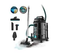 Cecotec Aspirador de Sólidos y Líquidos de Metal con Cable de 30L Conga Rockstar Wet & Dry Steel Pro Tool. 1600W, Mayor Durabilidad y Resistencia, Incluye Enchufe para Herramientas, Kit de Accesorios