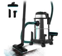 Cecotec Aspirador de Sólidos y Líquidos de 16 L Conga Rockstar Wet & Dry Steel. 1200 W, 20 kPa, Doble función: Aspirador y Soplador, Estructura Metálica, Ruedas, Radio de Acción 5m