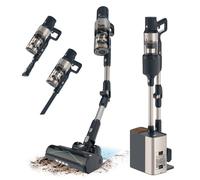 Cecotec Aspiradora Escoba Sin Cable Conga Rockstar 5500 Hurricane Station Flex, MAX 220 AW, 700 W, Base de Autovaciado, hasta 90min de Autonomía, Cepillo antienredos, Tubo Flexible y Ciclón Paralelo
