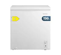 Cecotec Congelador Horizontal 198L Bolero CoolMarket Chest 198M White D. Cesta con Asas, Control Mec·nico LED, UltraContact D-Cool, Dual Function, Puerta ZeroG (80º-30º), Fast Freezing, Compacto