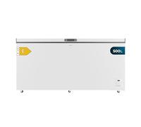 Cecotec Congelador Horizontal 500L Bolero CoolMarket Chest 500 White E. Compresor Inverter Plus, 83.5x165Cm, Horizontal, Bajo Consumo, Fast Freezing, Convertible a Frigorífico, 2 Cestas