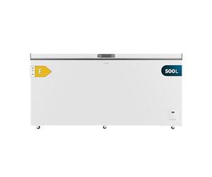 Cecotec Congelador Horizontal 500L Bolero CoolMarket Chest 500 White E. Compresor Inverter Plus, 83.5x165Cm, Horizontal, Bajo Consumo, Fast Freezing, Convertible a Frigorífico, 2 Cestas