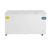 Cecotec Congelador Horizontal 508L Doble Puerta Bolero CoolMarket Chest Duo 508M White E. UltraContact D-Cool, Ruedas EasyMove