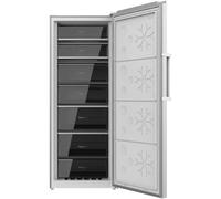Cecotec Congelador Vertical de 380L Bolero CoolMarket UF 380 Inox. Motor Inverter Plus, Ahorro Energético, Total No Frost