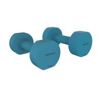 Cecotec Conjunto de 2 Mancuernas de 5 Kg cada una, Drumfit 500 DoubleNeo, Recubrimiento de neopreno, Diseño compacto y anti-rodamiento, Entrenamiendo de fuerza, movilidad, equilibrio y resistencia