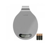 Cecotec Báscula de cocina Digital Cook Control 10400 Smart Healthy EasyHang. Acero Inoxidable, Capacidad máxima 8 kg, Precisión 1 g, Asa para colgar, Pantalla LCD, Diseño Extraplano