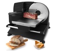 Cecotec Cortafiambres de Acero Rock’nCut Shuriken Steel. 200 W, Disco de 190 mm de Diámetro, Sistema de Ajuste Gradual, Máxima Precisión de Grosor de 0-15 mm, Cuchilla de Acero Inoxidable