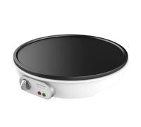 Cecotec Crepera Eléctrica Fun Crepelicius. 1000 W, Revestimiento Antiadherente, Potencia Regulable, Indicador luminoso, Placa de 30,5 cm de Diámetro, Incluye Rodillo y Espátula