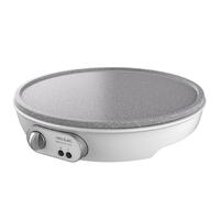Cecotec Crepera Fun Crepestone. 1000 W, Placa con Revestimiento Antiadherente RockStone, Termostato Regulable, Rodillo Esparcidor y Espátula Incluidos, Indicador luminoso, 30,5 cm