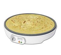 Cecotec Crepera Fun Crepestone. 1000 W, Placa con Revestimiento Antiadherente RockStone, Termostato Regulable, Rodillo Esparcidor y Espátula Incluidos, Indicador luminoso, 30,5 cm