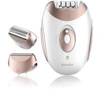 Cecotec Depiladora de Arranque Inalámbrica Bamba SkinCare Depil-action. Batería de Litio, Autonomía 40 mins, Waterproof, Cabezales Intercambiables, 2 Ajustes de Velocidad, Modo con Cable