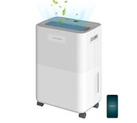 Cecotec Deshumidificador BigDry 8000 Expert Connected. 16 L/día, Depósito Extraíble de 2L, Control por Wifi, Función de Secado de Ropa y Temporizador 24 horas, Área de Cobertura de 30m2