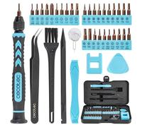 Cecotec Destornillador Manual PrecissionGyro 100 Set, Kit de Precisión 39 piezas, Multiples Puntas Incluidas, Maletín ultracomopacto, Magnetizador de puntas