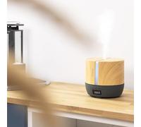 Cecotec Difusor de aromas PureAroma 550 Connected Grey Woody. Capacidad 500ml, Pantalla LED, Altavoz, Control por bluetooth, App, Temporizador 12h, 3 Modos de funcionamiento, Cobertura 30m2