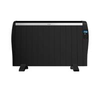 Cecotec Radiador Eléctrico Bajo Consumo ReadyWarm 2500 Thermal Black. 12 Elementos, 1800 W, De Pared o de Pie, Temporizador, Mando a Distancia, Pantalla LCD, 25 m2