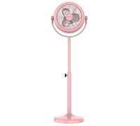 Cecotec Ventilador de Pie Retro EnergySilence 250 ClassicStyle Pink. 25W, Diámetro de 10", 3 Aspas Aerodinámicas, Inclinación Ajustable, 2 Velocidades, Diseño Elegante Color Rosa