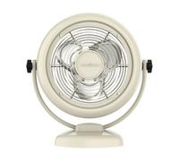 Cecotec Ventilador de Sobremesa EnergySilence 800 RetroDesk Beige, 20W de potencia, 8 Pulgadas, Inclinación ajustable, 3 aspas aerodinámicas, 2 Velocidades, Robusta y Base Estable