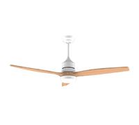 Cecotec EnergySilence Aero 5275 Whitewood Ventilador de Techo con Luz LED y Mando 40W