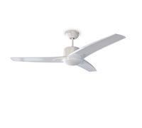 Cecotec Ventilador de Techo con Mando a Distancia, Temporizador y Luz LED EnergySilence Aero 550. 60 W, 132 cm de Diámetro, 3 Aspas, 3 Velocidades, Función Invierno, Diseño en blanco