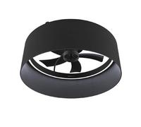 Cecotec Ventilador de Techo con Luz con Mando EnergySilence LampAero 650 Black Design. Motor DC, 20W, LED de 45W, 5 Aspas de 17", 6 Velocidades, 3 Tonos de Luz, Temporizador, Modo Winter/Summer