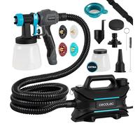 Cecotec Equipo de Pulverización de Pintura PerfectPaint 800 EasyGo con 800W de Potencia, Precisión de 18kPa, Incluye 4 Boquillas, 2 Contenedores de 1200ml, Correa Incluida, Caudal Máximo de 1000ml/min