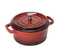 Cecotec Escarlata - Cocotte redonda, cazuela de hierro fundido con pomo de acero inoxidable, 24 cm, para 5-6 personas