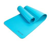 Cecotec Esterilla de Fitness, Pilates, Yoga, Entrenamiento Funcional de 183x61cm DrumFit Mat. 1cm de Espesor, Material NBR Resistente y Antideslizante, Asa de Transporte, Fácil Limpieza