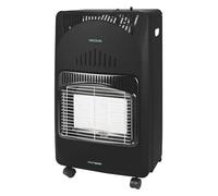 Cecotec Estufa de Gas Butano Plegable Ready Warm 4200 Slim Fold. 4200W, 3 Niveles de Potencia, Triple Sistema de Seguridad, Bombonas de Gas de hasta 15Kg, 4 Ruedas