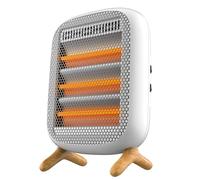 Cecotec Estufa Eléctrica Calefactor Infrarrojo ReadyWarm 1200 Infrared. 1200W, 3 Niveles Calor, Interruptores Laterales, Asa Transporte, Calor Uniforme, Sensor Antivuelco, Seguro, Compacto