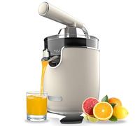 Cecotec Exprimidor Eléctrico de Brazo Naranjas y Cítricos Xqueeze RetroJuice 1000. 1000W, Filtro de Acero Inox, 2 Conos Desmontables de Diferente Tamaño, Palanca y Sistema Antigoteo