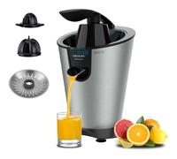 Cecotec Exprimidor Eléctrico de Brazo para Naranjas EssentialVita PowerFresh 1000 Inox. 1000W, Filtro Inoxidable, Conos Desmontables, Palanca Presión, Sistema Antigoteo, Lavado Fácil, Diseño Elegante